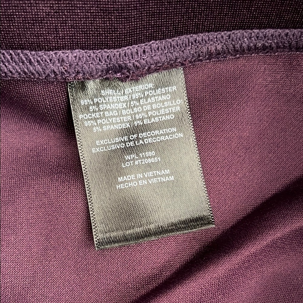 32 Degrees Purple Track Pants with Elastic Waistband - Picture 7 of 9